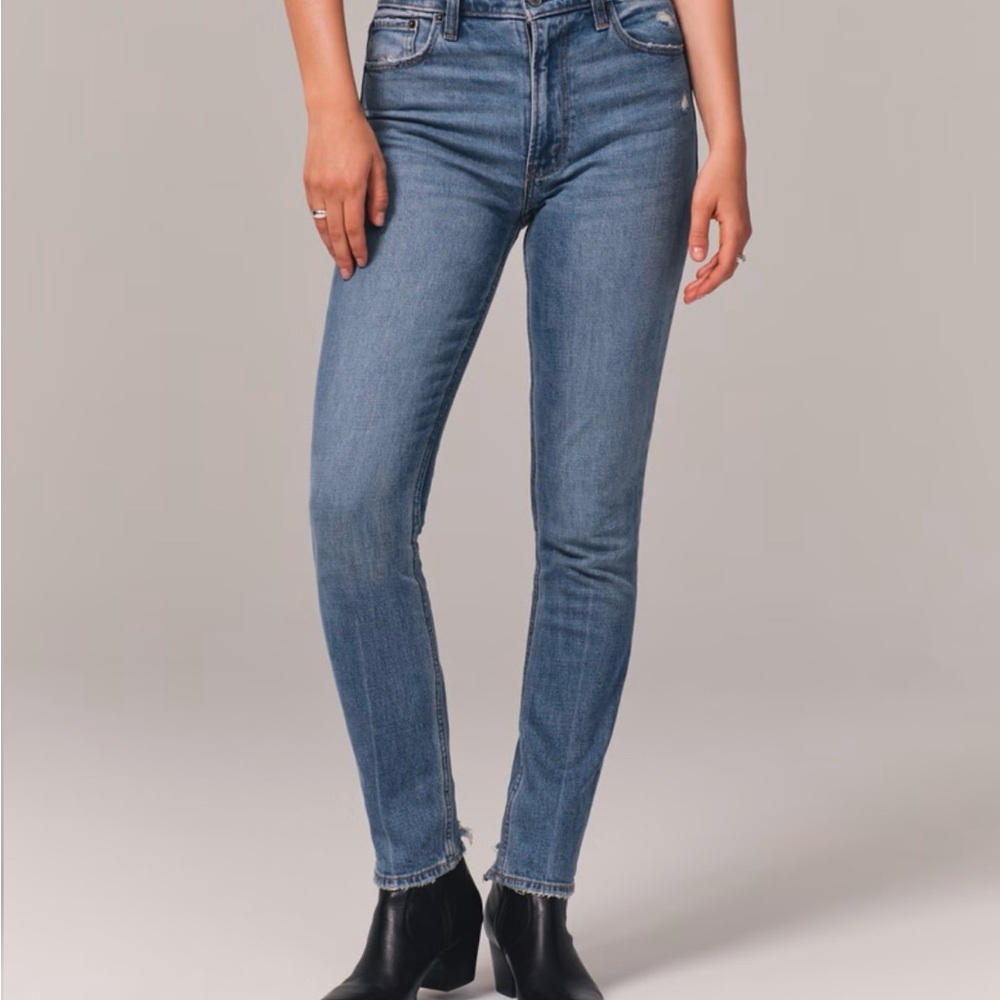 Abercrombie and Fitch, the skinny high-rise jeans